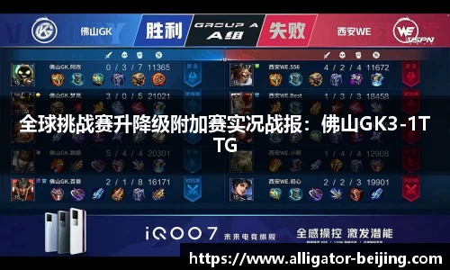 全球挑战赛升降级附加赛实况战报：佛山GK3-1TTG